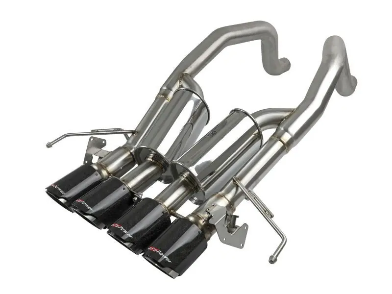 aFe MACHForce XP Axle Back 304SS Exhaust w/ Carbon Fiber Tips 15-19 Chevy Corvette Z06 (AFE49-34082-1C)