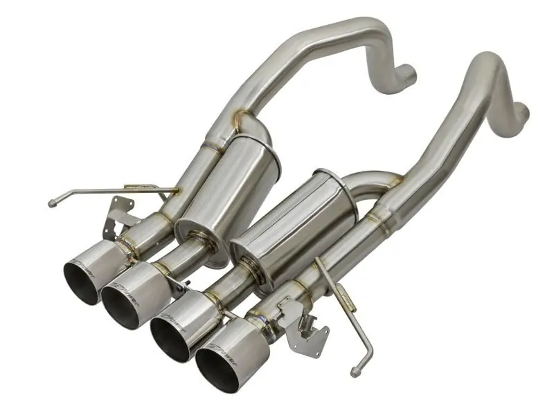 aFe MACHForce XP 3in-2 1/2in Axle Back 304SS Exhaust w/ Polished Tips 15-17 Chevy Corvette Z06 (AFE49-34082-P)