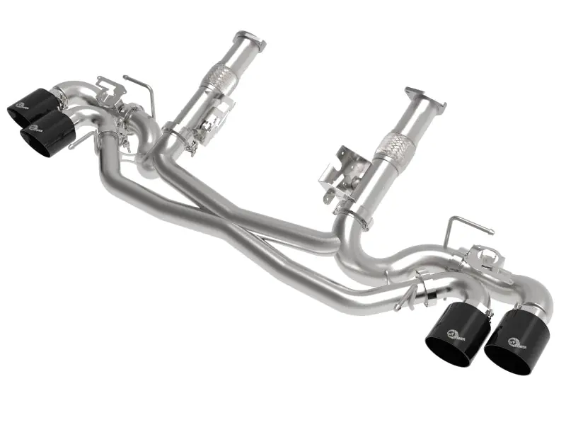 AFe MACH Force-Xp 304 Stainless Steel Cat-Back Exhaust Black 2020 Chevrolet Corvette C8 (AFE49-34124NM-B)