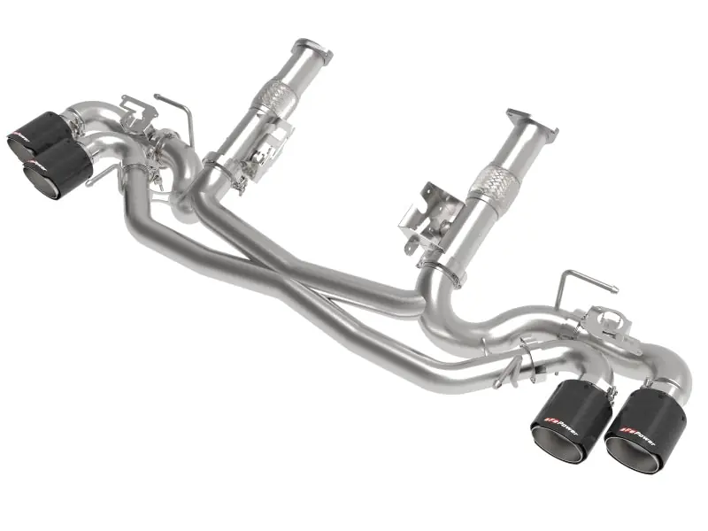 AFe MACH Force-Xp 304 Stainless Steel Cat-Back Exhaust Carbon 2020 Chevrolet Corvette C8 (AFE49-34124NM-C)