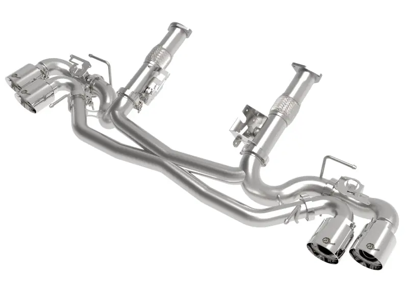 AFe MACH Force-Xp 304 Stainless Steel Cat-Back Exhaust Polished 2020 Chevrolet Corvette C8 (AFE49-34124NM-P)
