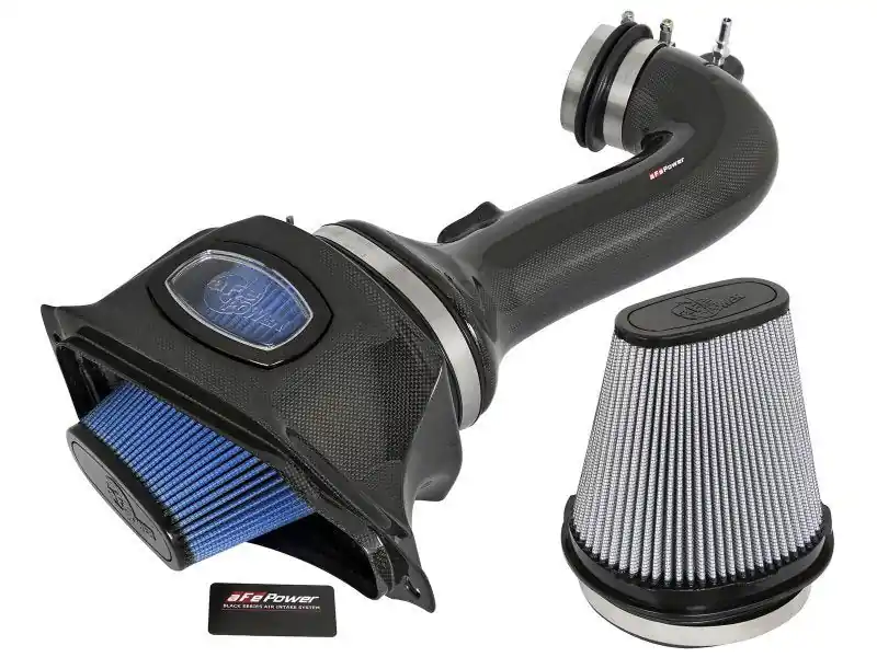 aFe Momentum Carbon Fiber Cold Air Intake System PDS/P5R 15-16 Chevrolet Corvette Z06 V8-6.2L (AFE52-74202-C)