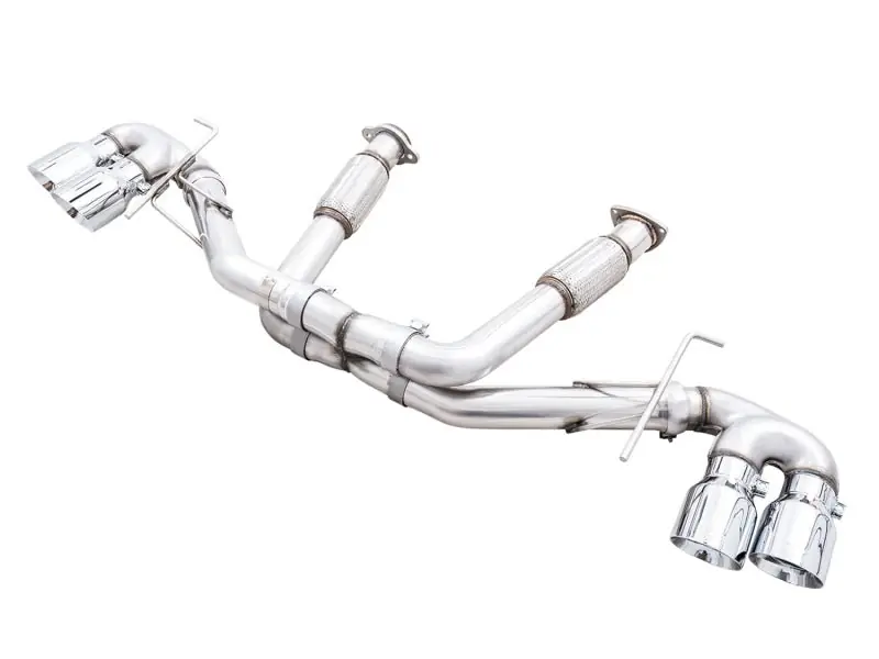 AWE Tuning 2020 Chevrolet Corvette (C8) Track Edition Exhaust - Quad Chrome Silver Tips (AWE3020-42080)