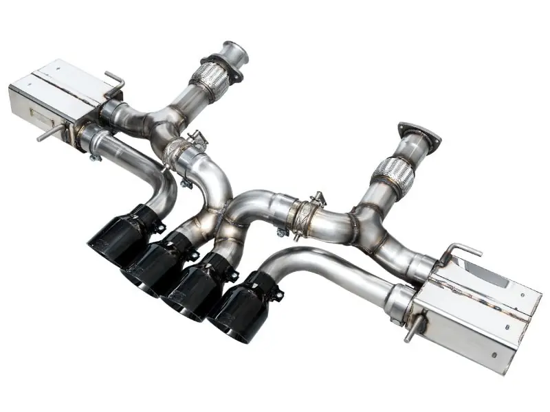 AWE 2023 C8 Corvette Z06 SwitchPath Cat-Back Exhaust - Diamond Black Tips (AWE3025-43906)