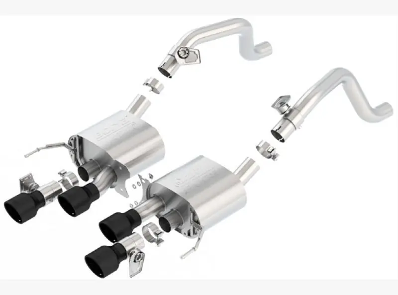 Borla 14-18 C7 Corvette Stingray Axle-Back ATAK Exhaust 2.75in To Muffler Dual 2.75in Out 4.25in Tip (BOR11856CB)