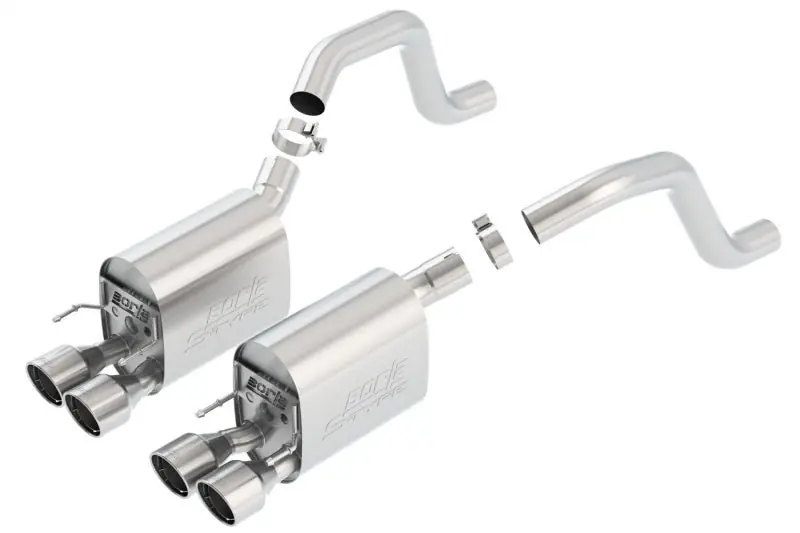 Borla 06-13 Chevy Corvette C6 ZO6/ZR1 Manual Trans S-Type II Rear Section Exht Dual Rd Rolled Tips (BOR11917)