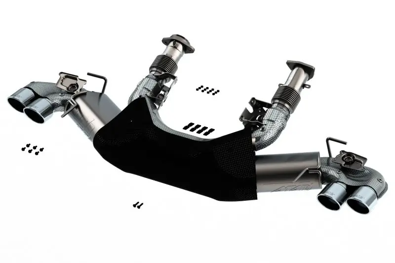 Borla 2020 Chevrolet Corvette C8 6.2L ATAK 3in Exhaust System Dual Round A/C Tips 4inx 4.75in (BOR140839)