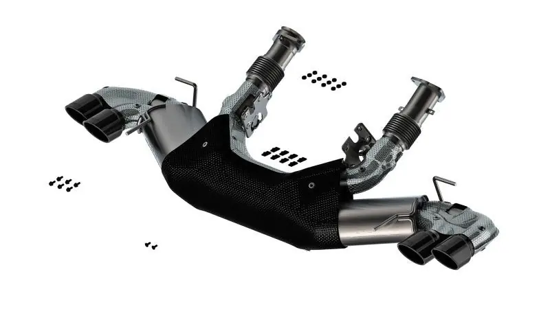 Borla 20-24 Chevy Corvette 6.2L V8 AT w/o NPP 3in S-Type Catback Exhaust - Black Chrome Tips (BOR140840BC)