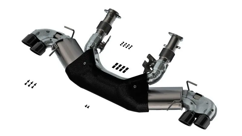 Borla 20-23 Chevy Corvette 6.2L V8 AT w/o NPP 3in ATAK Catback Exhaust - Black Chrome Tips (BOR140841BC)