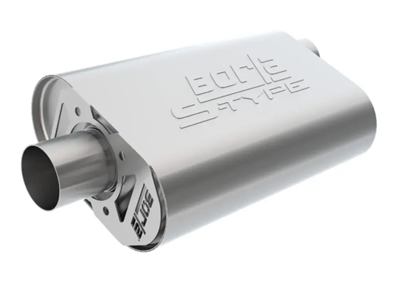 Borla 11-15 Chevy Camaro Stainless Steel Oval S-Type 2.5in Inlet/Outlet Crate Exhaust Muffler (BOR400944)