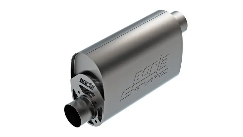 Borla CrateMuffler LS3 3in Offset In/Offset Out 14in x 4.35in x 9.10in Oval Muffler S-Type (BOR400959)