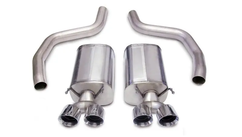 Corsa 2006-2013 Chevrolet Corvette C6 Z06 7.0L V8 Polished Sport Axle-Back Exhaust (COR14164)