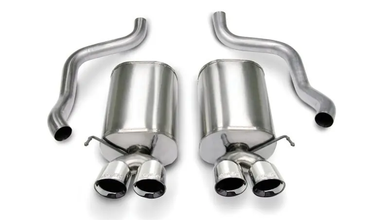 Corsa 2005-2007 Chevrolet Corvette C6 6.0L V8 Polished Sport Axle-Back Exhaust (COR14169)