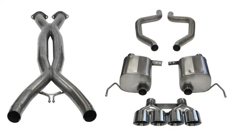 Corsa 2015+ Chevrolet Corvette C7 Z06 2.75in Dual Rear Xtreme Cat-Back Exhaust w/ Quad Polis (COR14766CB)