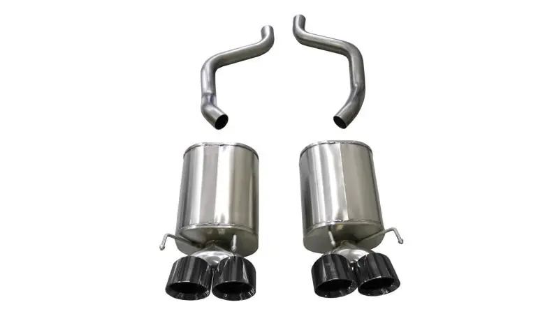 Corsa 2009-2013 Chevrolet Corvette (C6) 6.2L Black Xtreme Axle-Back Exhaust w/4.5in Tips (COR21012BLK)