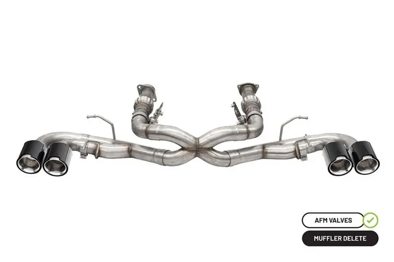 Corsa 20-25 Chevrolet Corvette C8 RWD 3in Xtreme Cat-Back Exhaust w/4.5in Carbon Fiber Polished Tips (COR21102CF)