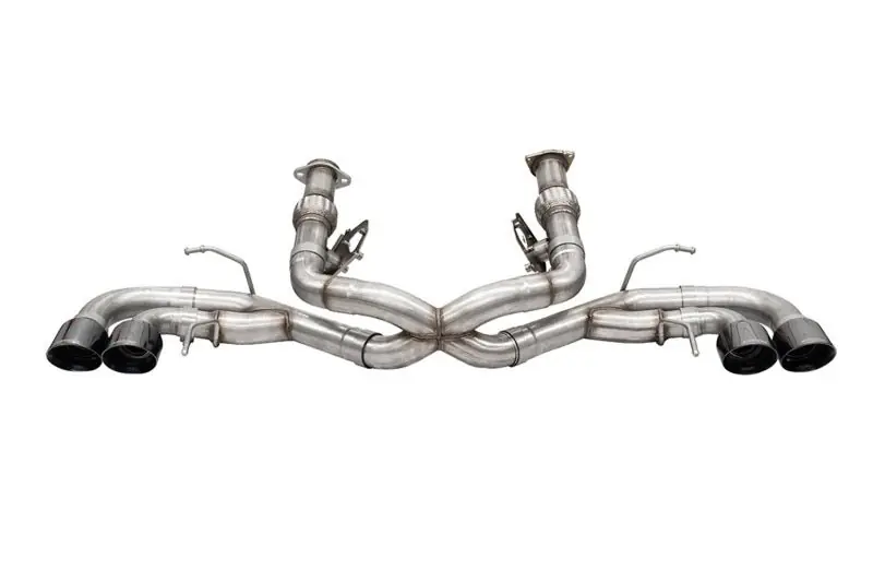 Corsa 2020-25 Corvette C8 3in Xtreme Cat-Back Exhaust 4.5in Black Quad Tips - Deletes stock AFMValve (COR21104BLK)