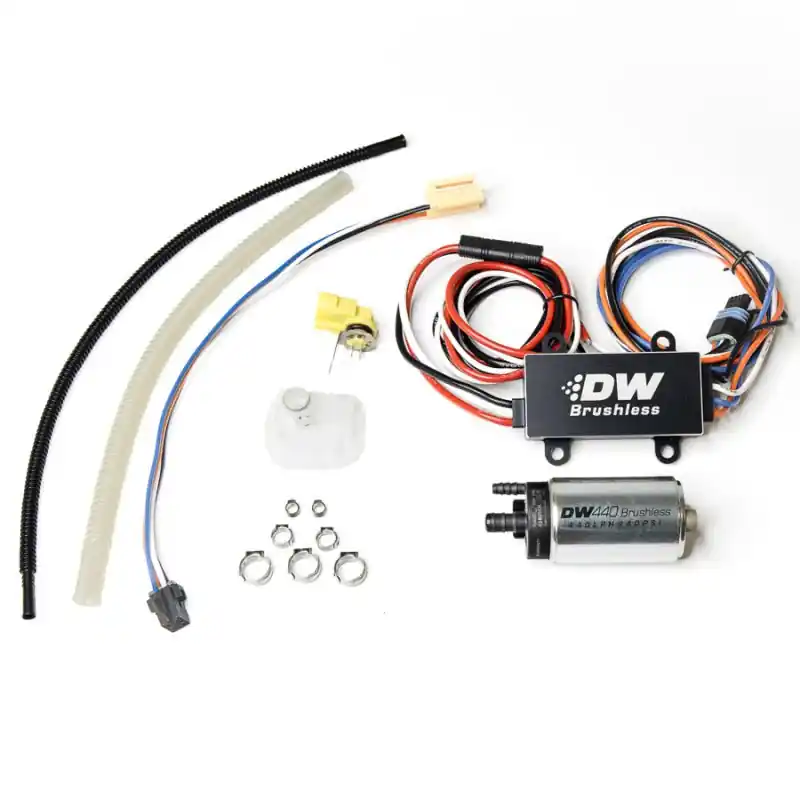 DeatschWerks 03-13 Chevy Corvette 440lph InTank Brushless Fuel Pump w/9-0909 Instl kit/C102 Contrllr (DWK9-442-C102-0909)