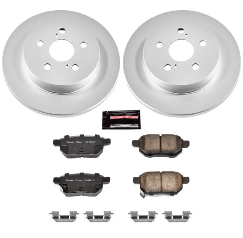 Power Stop 09-10 Pontiac Vibe Rear Z17 Evolution Geomet Coated Brake Kit (PSBCRK4736)