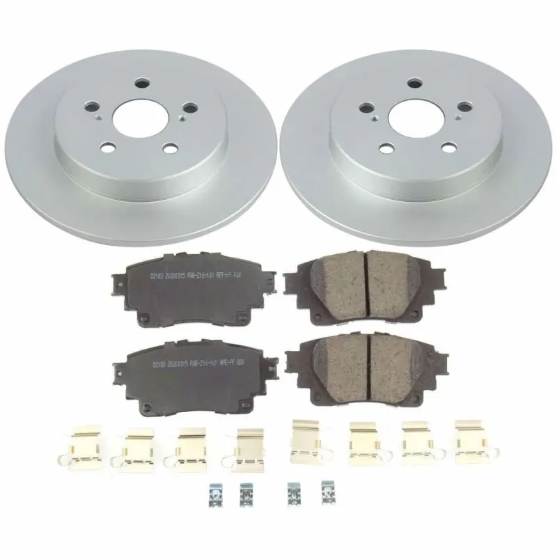 Power Stop 2019 Toyota Corolla Rear Z17 Evolution Geomet Coated Brake Kit (PSBCRK8336)