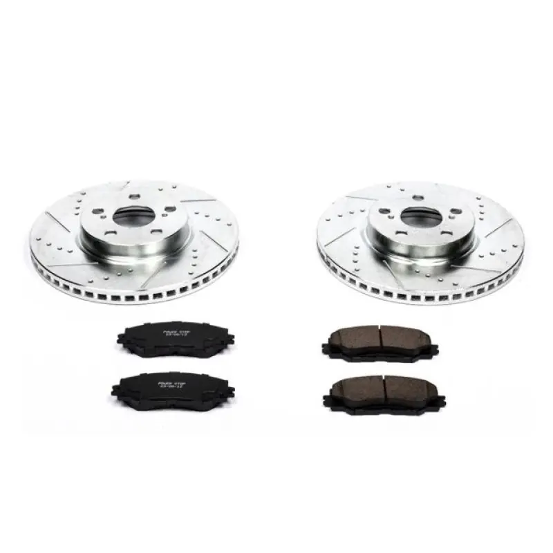 Power Stop 09-10 Pontiac Vibe Front Z23 Evolution Sport Brake Kit (PSBK4669)