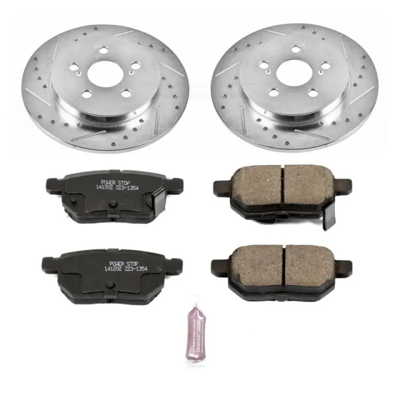 Power Stop 09-10 Pontiac Vibe Rear Z23 Evolution Sport Brake Kit (PSBK4736)