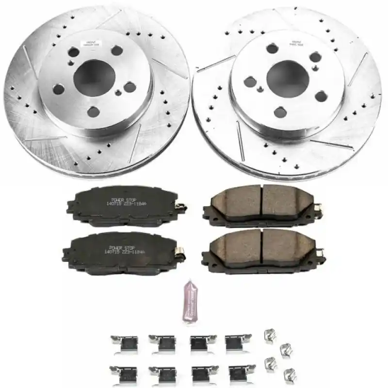 Power Stop 16-18 Toyota Prius Front Z23 Evolution Sport Brake Kit (PSBK7701)