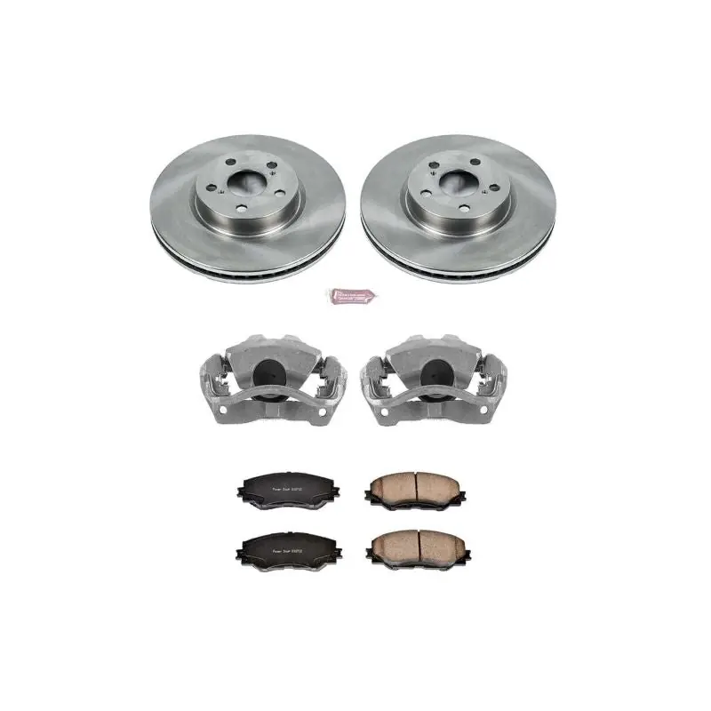 Power Stop 09-10 Pontiac Vibe Front Autospecialty Brake Kit w/Calipers (PSBKCOE4669)