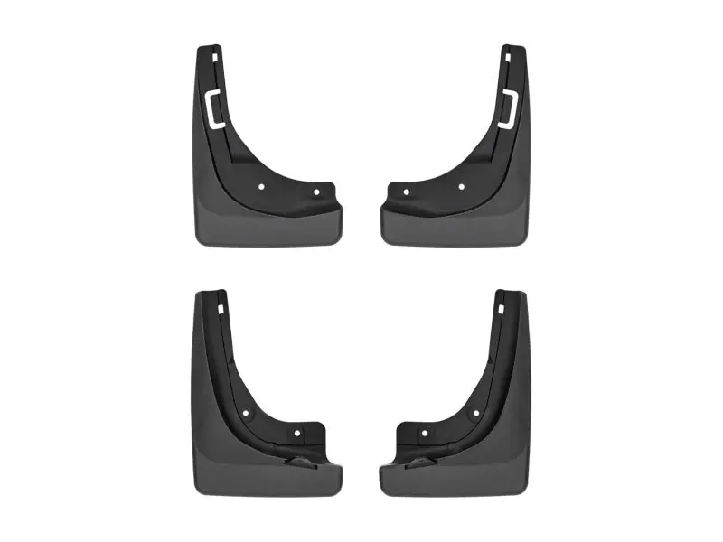 WeatherTech 20-24 Tesla Model Y No Drill Front & Rear MudFlaps - Black (WET110181-120181)