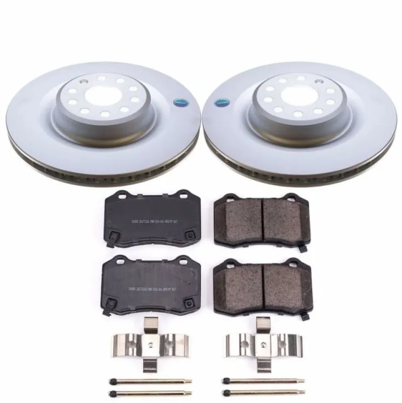 Power Stop 12-16 Tesla Model S Rear Z17 Evolution Geomet Coated Brake Kit (PSBCRK6799)