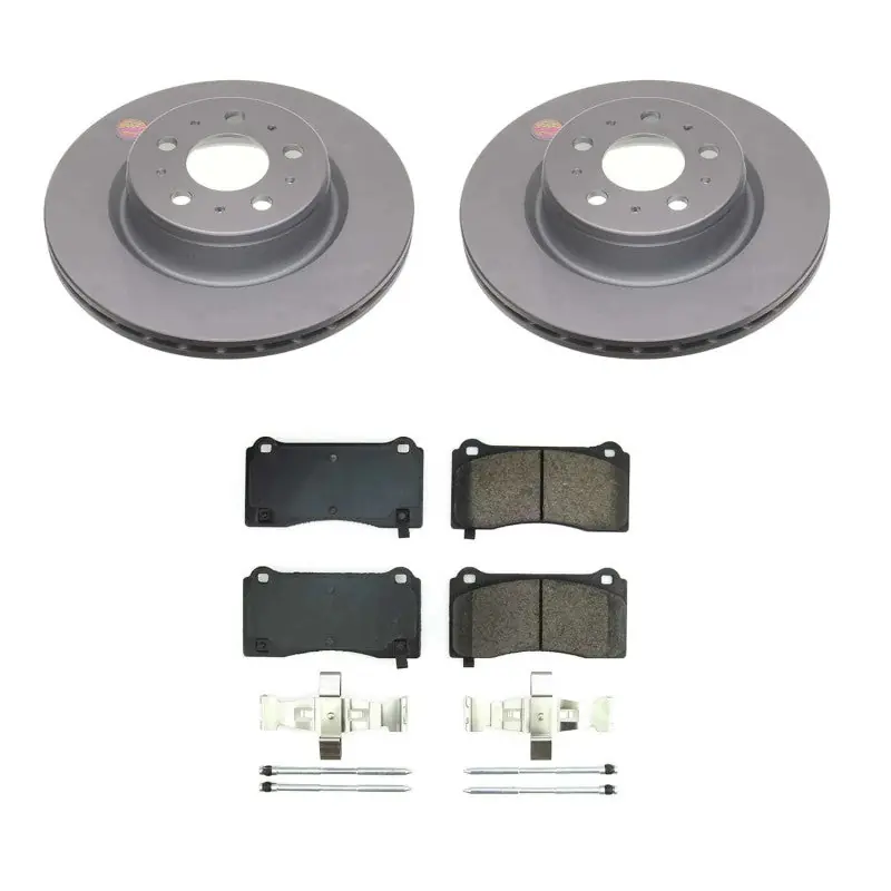 Power Stop 17-21 Tesla 3 Front Z17 Coated Brake Kit (PSBCRK8844)