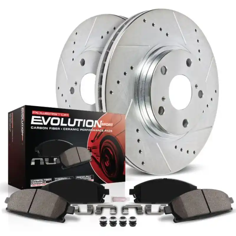 Power Stop 12-16 Tesla Model S Rear Z23 Evolution Sport Brake Kit (PSBK6799)