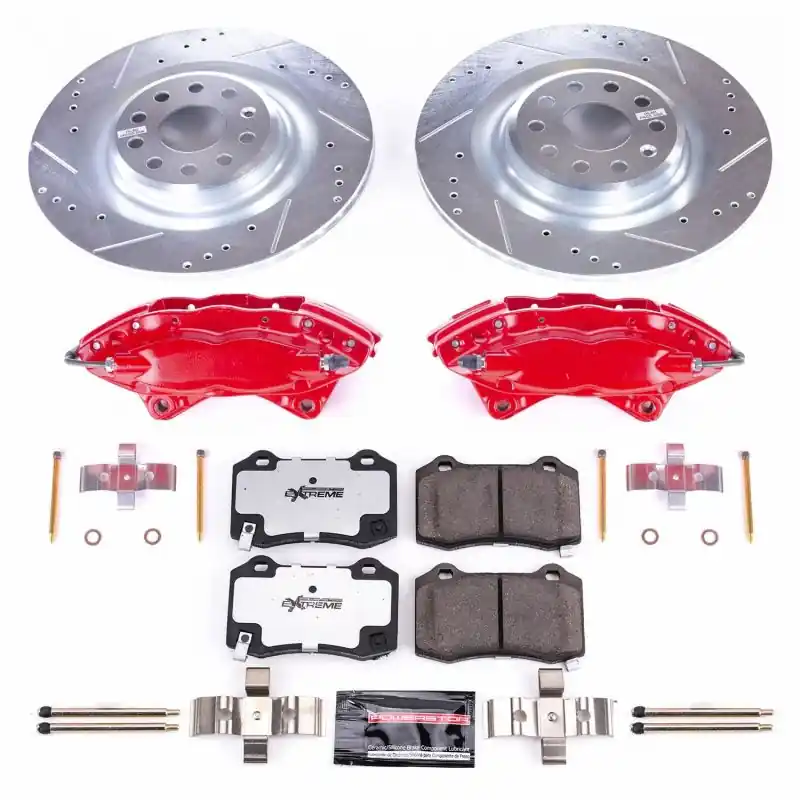 Power Stop 12-16 Tesla S Rear Z26 Street Warrior Brake Kit w/Calipers (PSBKC6799-26)
