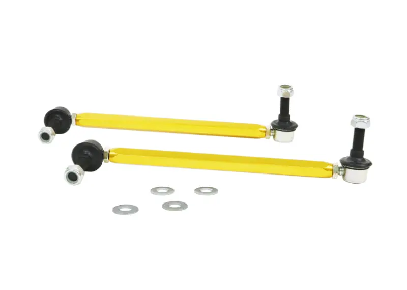 Whiteline 18-19 Kia Stinger Front Sway Bar Link Assembly Heavy Duty Adjustable Steel Ball (WHLKLC180-295)