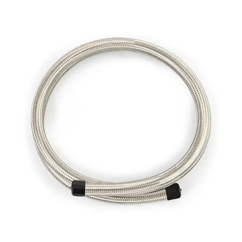 Mishimoto 6Ft Stainless Steel Braided Hose w/ -10AN Fittings - Stainless (MISMMSBH-1072-CS)