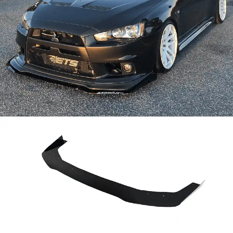 Aeroflow Dynamics 2008-2015 Evo X Front Splitter (Jdp Lip) V2