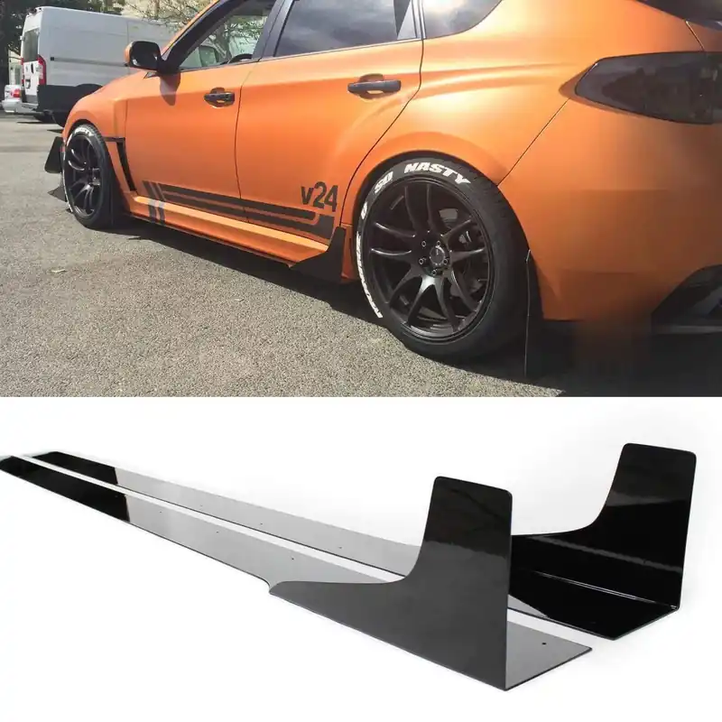 Aeroflow Dynamics 2008 - 2014 Subaru Wrx/Sti Side Skirt Extensions V3 (For Hatch & Sedan)