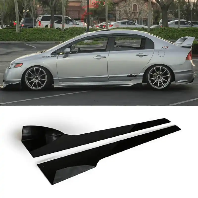 Aeroflow Dynamics Side Skirt Extension V2 (2006-2011 Honda Civic Sedan)