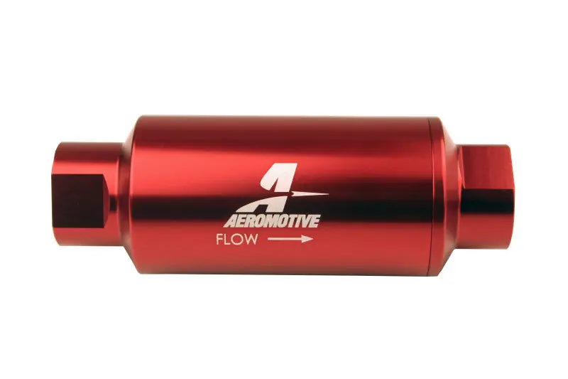 Aeromotive In-Line Filter - (AN-10) 10 Micron Microglass Element Red Anodize Finish (AER12340)