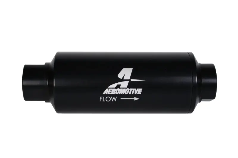 Aeromotive In-Line Marine Filter - AN-12 - 40 Micron SS Element - Black Hardcoat Finish (AER12343)