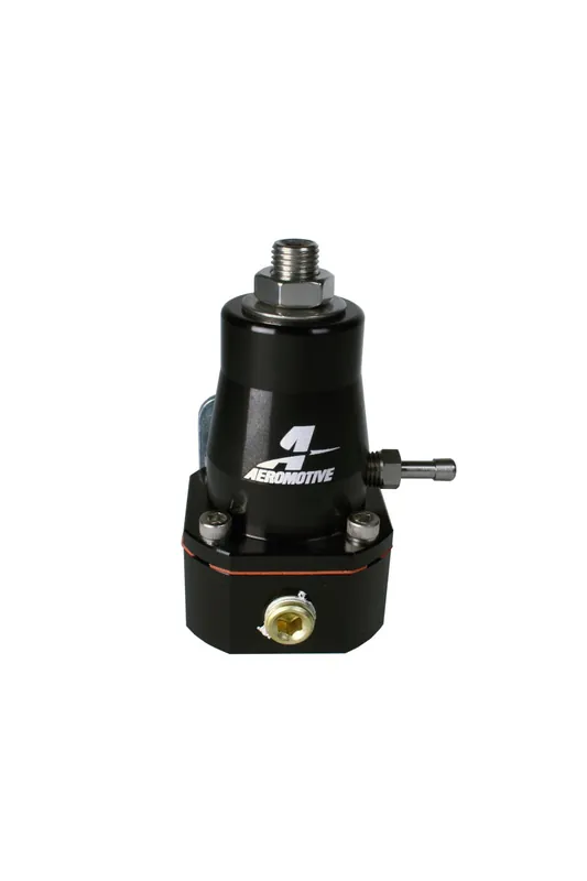 Aeromotive Adjustable Regulator Billet EFI Bypass - (2) -6 Inlets/(1) -6 Return - Black (AER13136)