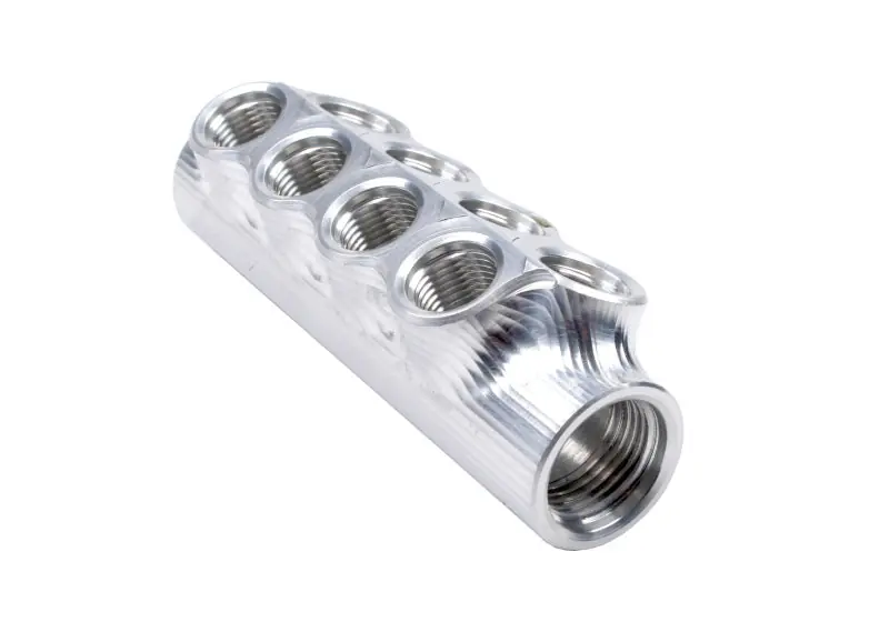 Aeromotive Fuel Distribution Log (10-Ports) (2) -10 AN/(8) -6 AN (AER14602)