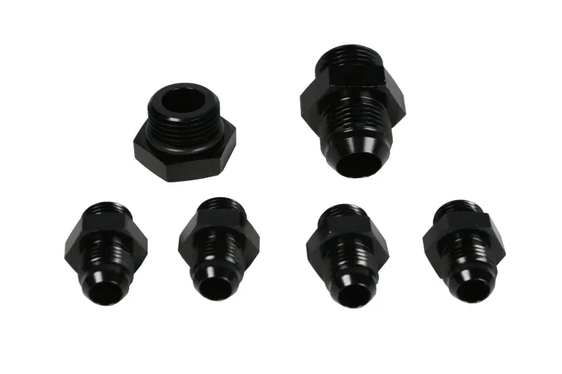 Aeromotive A4 Regulator Fitting Kit (for two (2) carbs) (4) AN-06/(1) AN-10/(1) AN-10 Plug) (AER15202)