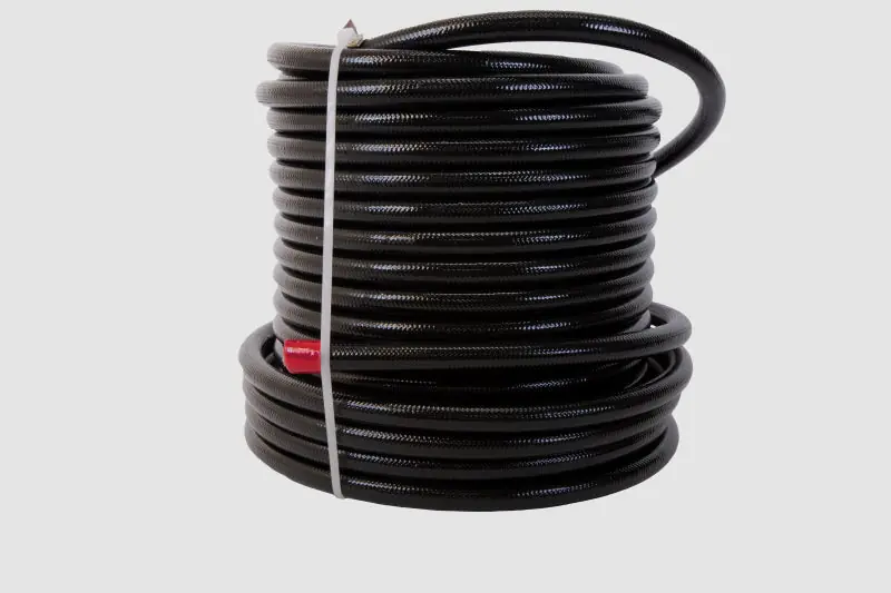 Aeromotive PTFE SS Braided Fuel Hose - Black Jacketed - AN-08 x 4ft (AER15324)