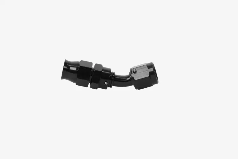 Aeromotive PTFE Hose End - AN-06 - 45 Deg - Black Anodized (AER15351)