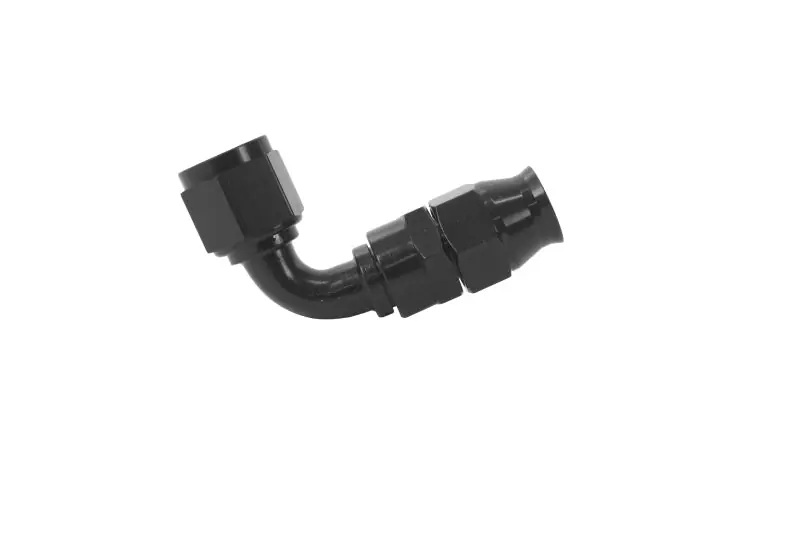 Aeromotive PTFE Hose End - AN-08 - 90 Deg - Black Anodized (AER15355)
