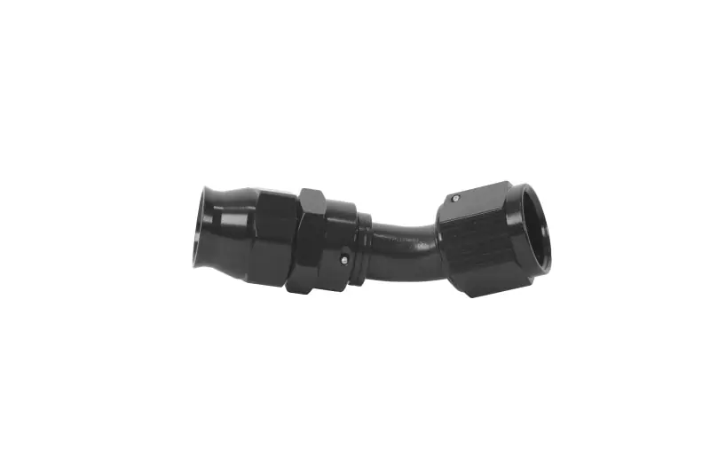 Aeromotive PTFE Hose End - AN-10 - 45 Deg - Black Anodized (AER15357)