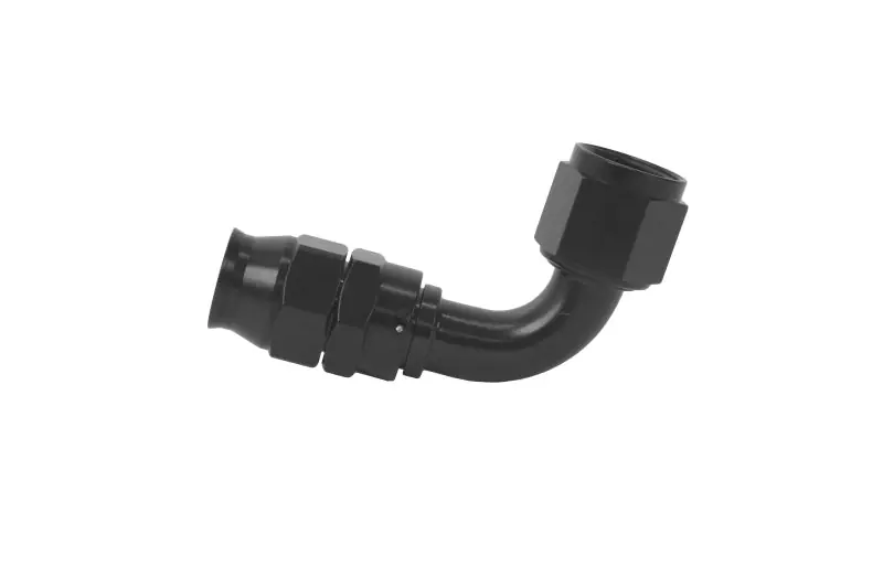 Aeromotive PTFE Hose End - AN-10 - 90 Deg - Black Anodized (AER15358)