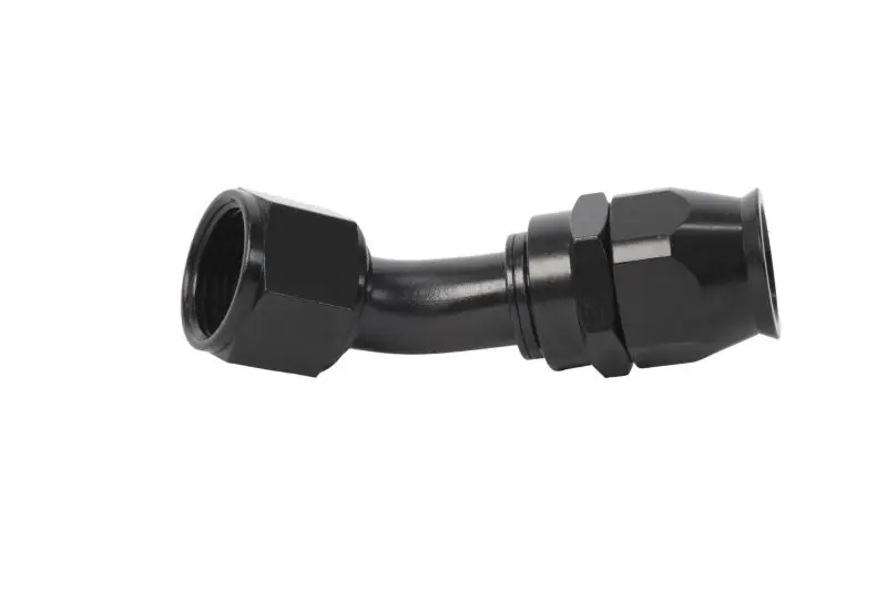 Aeromotive PTFE Hose End - AN-12 - 45 Deg - Black Anodized (AER15360)