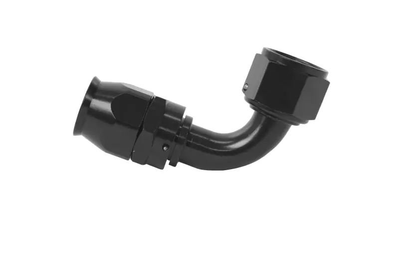 Aeromotive PTFE Hose End - AN-12 - 90 Deg - Black Anodized (AER15361)